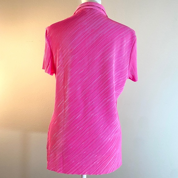 Jamie Sadock Crinkled Zip Neck Golf Shirt - Picture 4 of 12